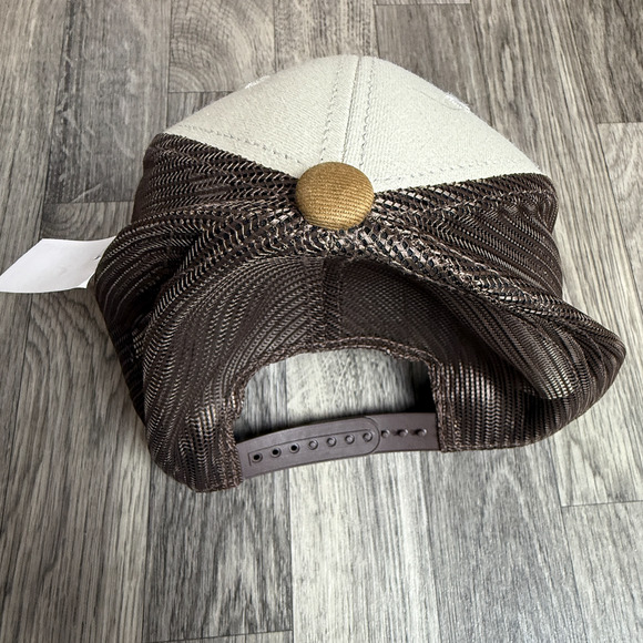 California Waterfowl Trucker Hat Camo Patch Mesh Back Brown White Outdoor Cap 19 - Picture 3 of 4